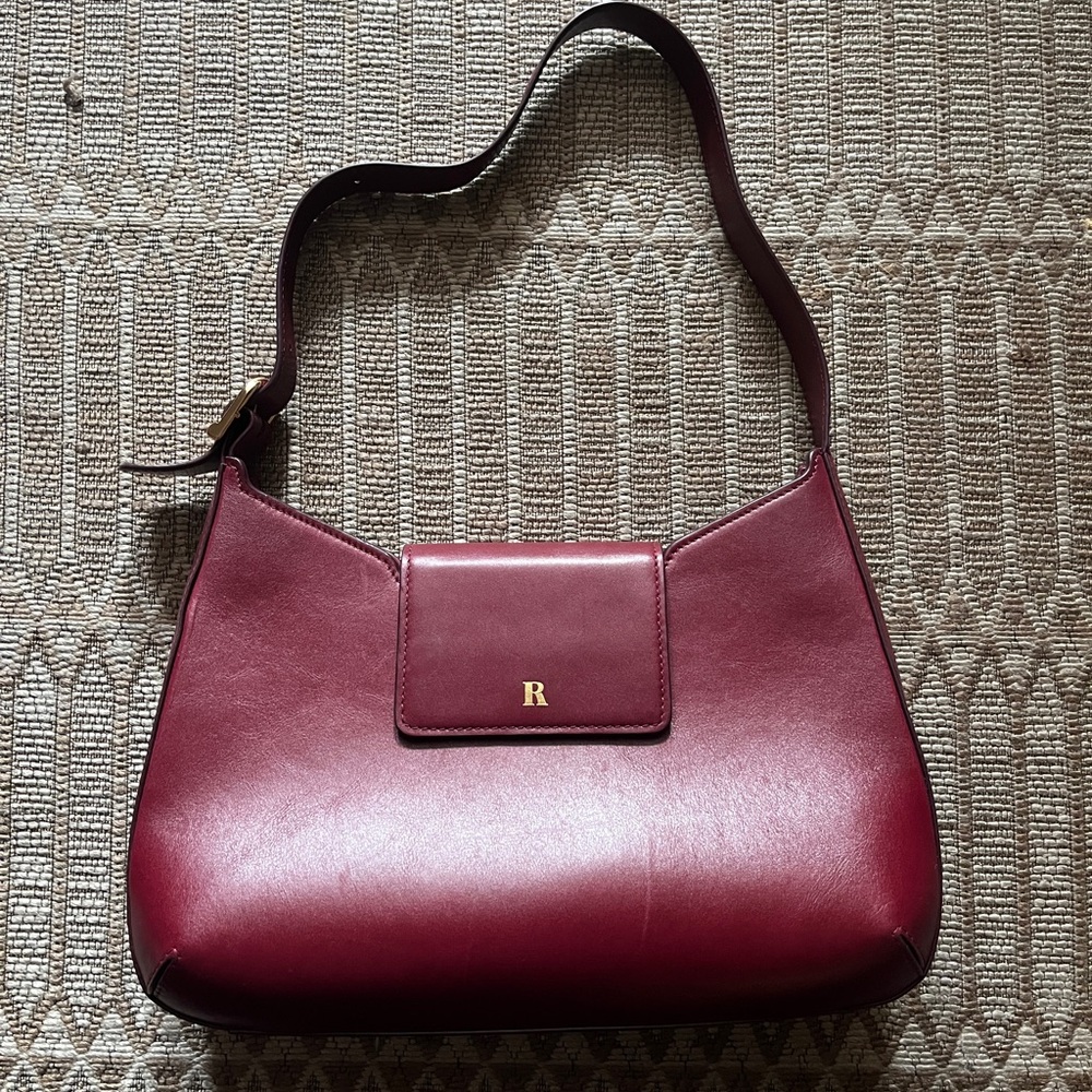 Rouje Bobo Bag Cabernet red leather purse